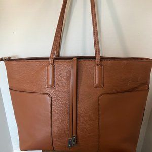 A+ Tan Large Shoulder Bag